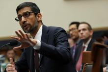 Sundar Pichai, patron de Google, le 11 décembre 2018 à Washington