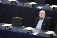 Jean-Marie Le Pen au Parlement européen le 19 mai 2015 à Strasbourg