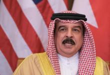 Le roi de Bahreïn, Hamad ben Issa Al-Khalifa, membre d'une dynastie sunnite, à Ryad le 21 mai 2017