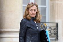 La ministre de la Justice Nicole Belloubet sur le perron de l'Elysée, le 27 mars 2019 à Paris