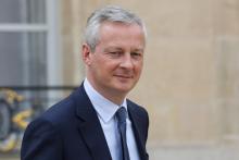 Le ministre de l'Economie Bruno Le Maire, photographié le 20 mars 2019 à l'Elysée à Paris, défendra le projet de loi créant la taxe Gafa au Parlement