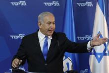 Le Premier ministre israélien Benjamin Netanyahu lors d'une conférence de presse sur la campagne électorale, le 1er avril 2019 à Jérusalem