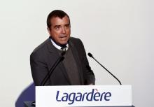 Arnaud Lagardère, patron du groupe Lagardère et d'Europe 1, le 13 mars 2019 à Paris