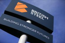 Une enseigne British Steel Grande-Bretagne le 29 septembre 2016
