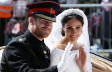 Le prince Harry et Meghan Markle lors de leur mariage à Windsor le 19 mai 2018