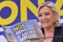Marine Le Pen, à Bruxelles le 5 mai 2019