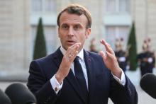 Emmanuel Macron à l'Elysee à Parisle 20 mai 2019