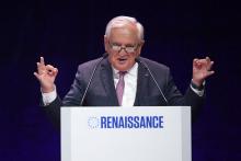 L'ancien Premier ministre Jean-Pierre Raffarin s'exprime, le 11 mai 2019 à Strasbourg