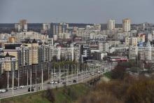 Les nouveaux quais de Belgorod, à 600 kms au sud de Moscou, le 10 avril 2019