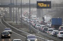 Circulation ralentie près de Lyon le 24 janvier 2017