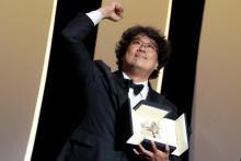 Le réalisateur sud-coréen Bong Joon-Ho a reçu le 25 mai 2019 la Palme d'or du 72e Festival de Cannes pour son film "Parasite"