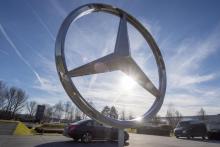 Le site de Mercedes-Benz à Stuttgart dans le sud-ouest de l'Allemagne, le 24 janvier 2018