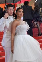 Priyanka Chopra et Nick Jonas à Cannes en 2019.