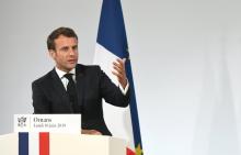 Le président Emmanuel Macron à Ornans (Doubs), le 10 juin 2019