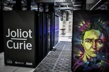 Le nouveau supercalculateur d'ATOS baptisé Joliot-Curie le 3 juin 2019 à Bruyères-le-Châtel en Essonne