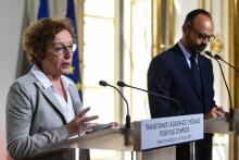 La ministre du Travail Muriel Pénicaud dévoile la réforme de l'assurance chômage, le 18 juin 2019 à Matignon