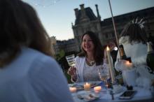 Le "dîner en blanc" à Paris, le 6 juin 2019