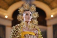 Défilé haute couture dédié au Mexique du créateur Maurizio Galante à Paris, le 30 juin 2019