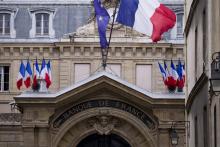 La facade de la Banque de France à Paris le 8 juin 2012