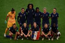 L'équipe de France de football féminin, le 7 juin 2019
