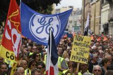 Manifestation le 22 juin 2019 à Belfort contre le plan social annoncé par General Electric prévoyant un millier de suppression de postes