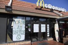 Le McDonald's de Saint Barthélémy en grève, le 24 août 2018