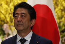 Le Premier ministre japonais Shinzo Abe, le 14 mars 2018 à Tokyo