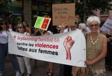 Manifestation contre les violences faites aux femmes à Perpignan le 9 juillet 2019