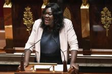 La députée LREM Laetitia Avia, à l'Assemblée nationale, à Paris, le 3 juillet 2019