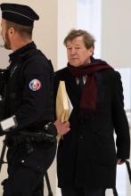 Maurice Lantourne, avocat historique de Bernard Tapie, au tribunal correctionnel de Paris le 21 mars 2019, pourrait écoper d'une peine de trois ans avec sursis