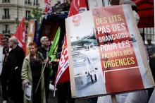 Manifestation des membres des services hospitaliers et des urgences, le 11 juin 2019 à Paris