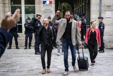 Le 5 septembre 2018, Kamel Guemari (d), délégué FO du personnel d'un McDonald's des quartiers Nord de Marseille, quitte le ministère de l'Economie, où une délégation a été reçue