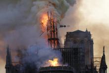 L'incendie avait ravagé la toiture de la cathédrale le 15 avril 2019