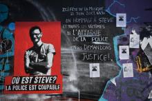 Affiches et graffitis liés à la disparition de Steve Canico photographiés à Nantes le 15 juillet 2019