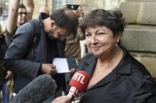 Catherine Glon, l'avocate de Vincenzo Vecchi, devant la cour d'appel de Rennes, le 14 août 2019
