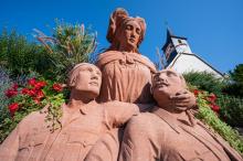 Un monument dans le village de Salmbach en Alsace le 23 août 2019