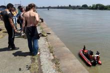 Le quai Wilson à Nantes lors des recherches pour retrouver Steve, le 25 juin 2019