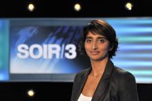 Patricia Loison sur le plateau de Soir 3 en janvier 2011. Elle doit présenter "FranceinfoSoir"
