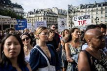 Manifestation le 28 août 2019 à Paris contre les violences faites aux femmes