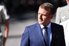 Le président Emmanuel Macron, le 15 août 2019 à Saint-Raphaël, dans le Var