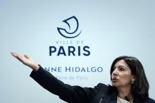 La maire de Paris, Anne Hidalgo, lors d'une conférence de presse le 21 mars 2019 à Paris