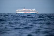 Un ferry de Corsica Linea en mer, le 20 août 2019