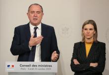 Le ministre de l'Agriculture Didier Guillaume et la secrétaire d'Etat à l'Economie Agnès Pannier-Runacher le 21 octobre 2019