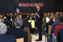 Emmanuel Macron à Rodez, le 3 octobre 2019