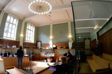 La salle du tribunal où se déroule le procès de Rosa da Cruz en appel, le 7 octobre 2019 à Limoges