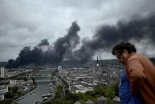 L'incendie de l'usine chimique Lubrizol de Rouen le 26 septembre 2019