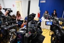 Conférence de presse de la procureure de Strasbourg Yolande Renzi et de la directrice régionale de la police judiciaire Béatrice Brun, le 28 octobre 2019 à Strasbourg, à propos de la disparition de So