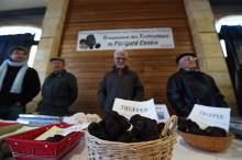 Des truffes au marché de Saint-Alvère le 27 novembre 2017