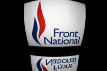 Le logo du Front national, à Paris, le 13 octobre 2016