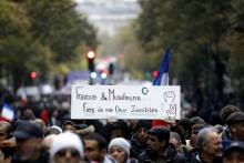 Manifestation contre l'islamophobie, le 10 novembre 2019 à Paris